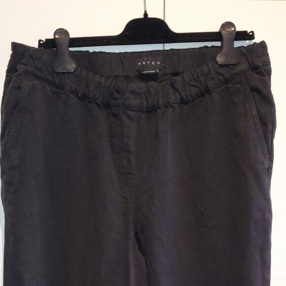 Hatch Pull-On Under the Bump Maternity Black Cotton Cropped Jeans Size 4 - Picture 2 of 8